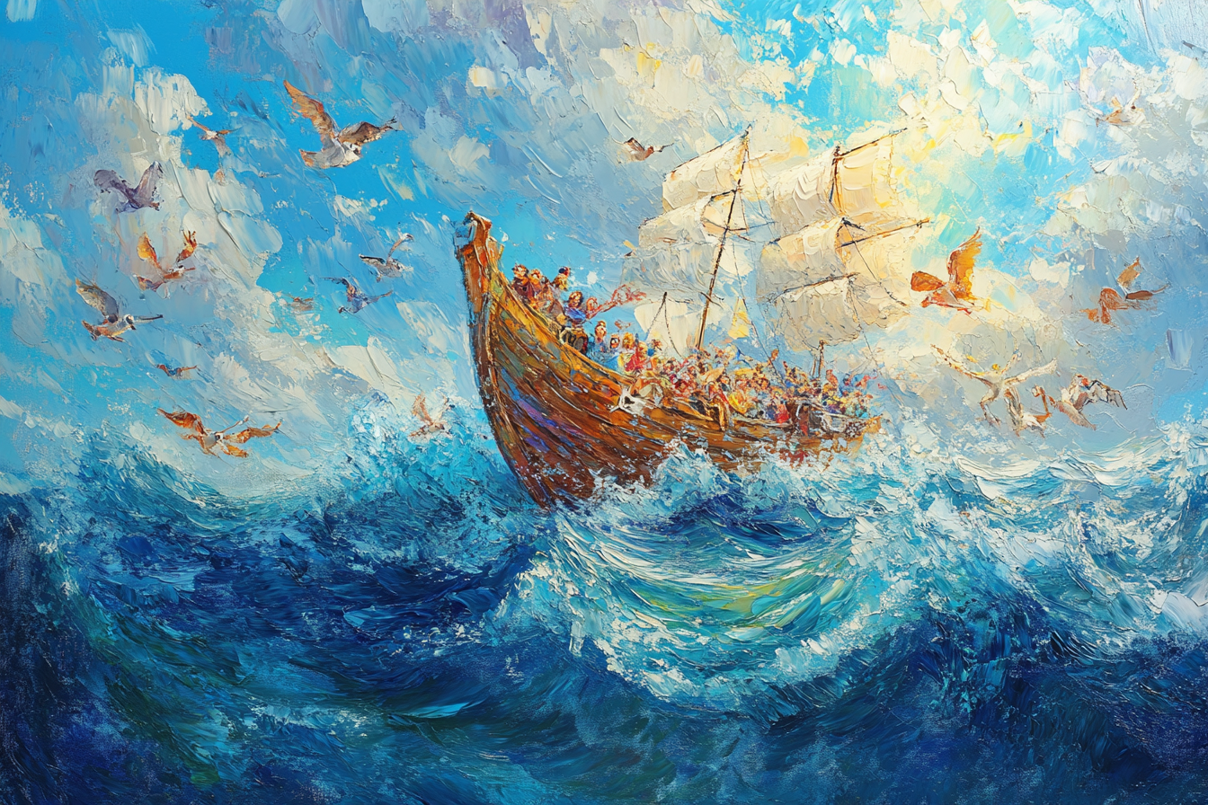 Ark of Animals Canvas