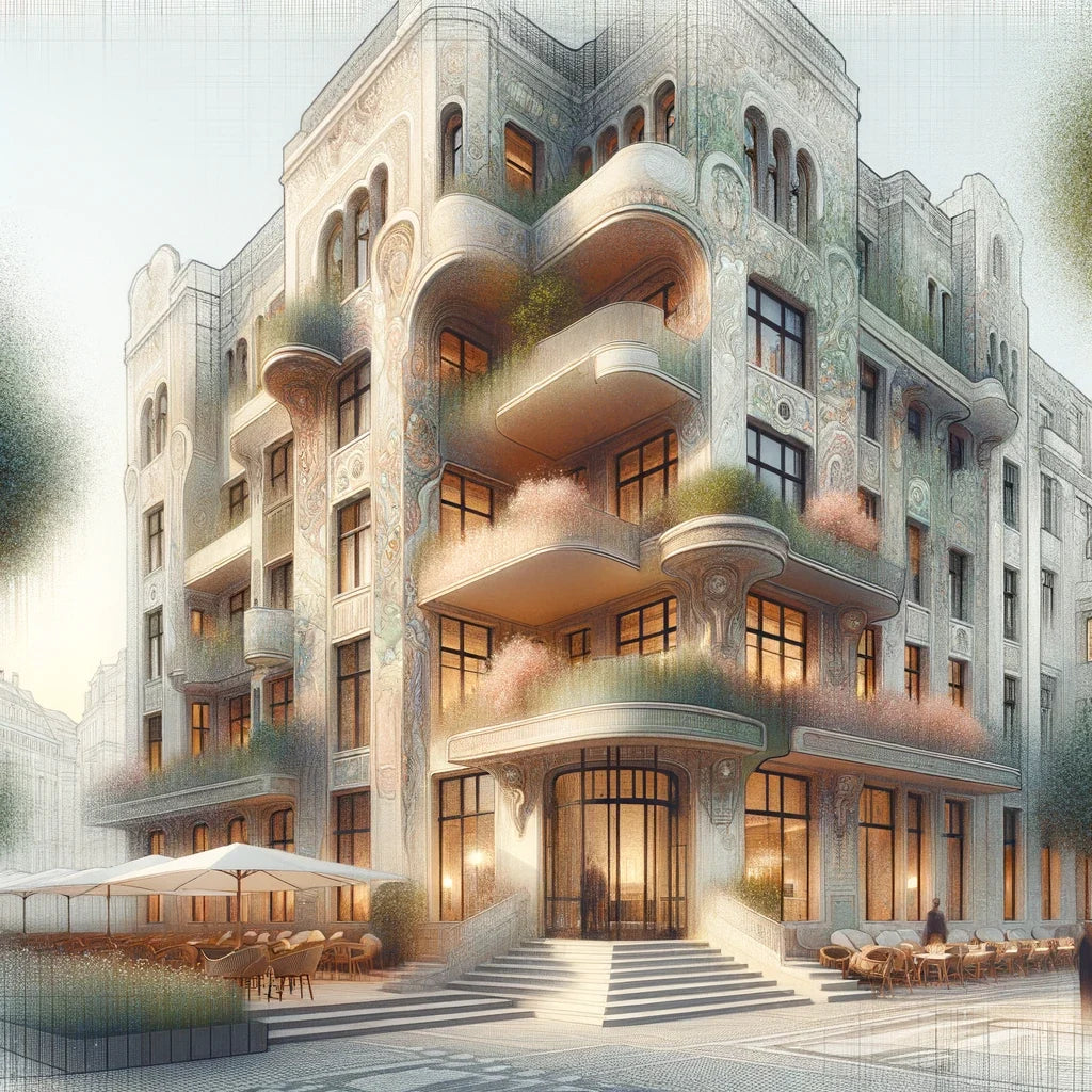 Art Nouveau Harmony Canvas