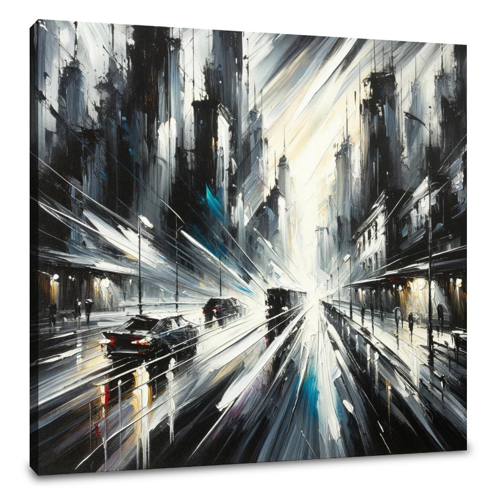 Stormy Streets Canvas