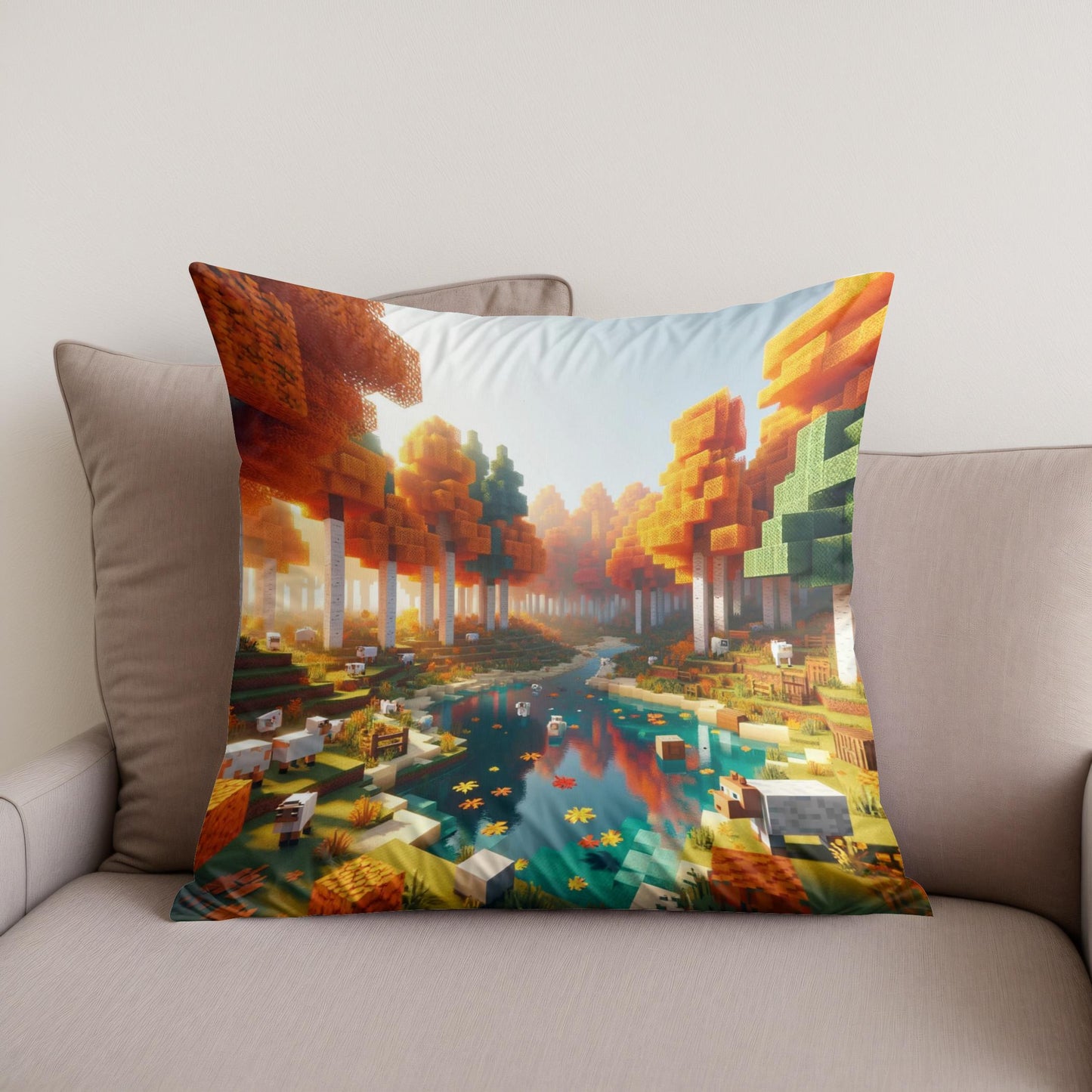 Autumn Reflections Cotton Cushion