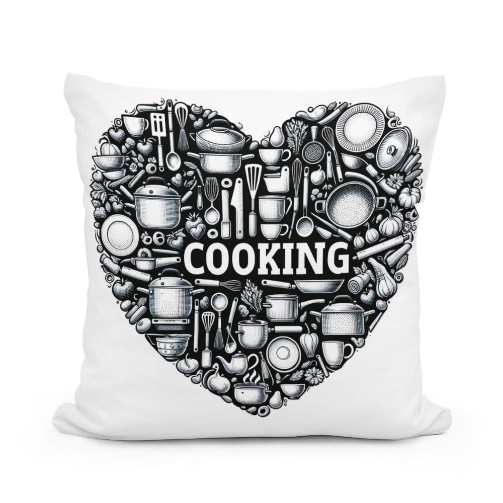 Culinary Heart Cotton Cushion