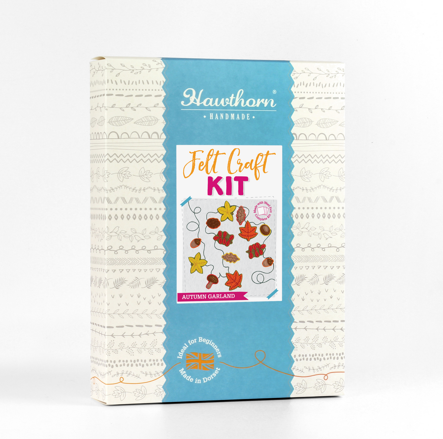 'Autumn Garland' Fall Leaves Felt Craft Kit for Beginners