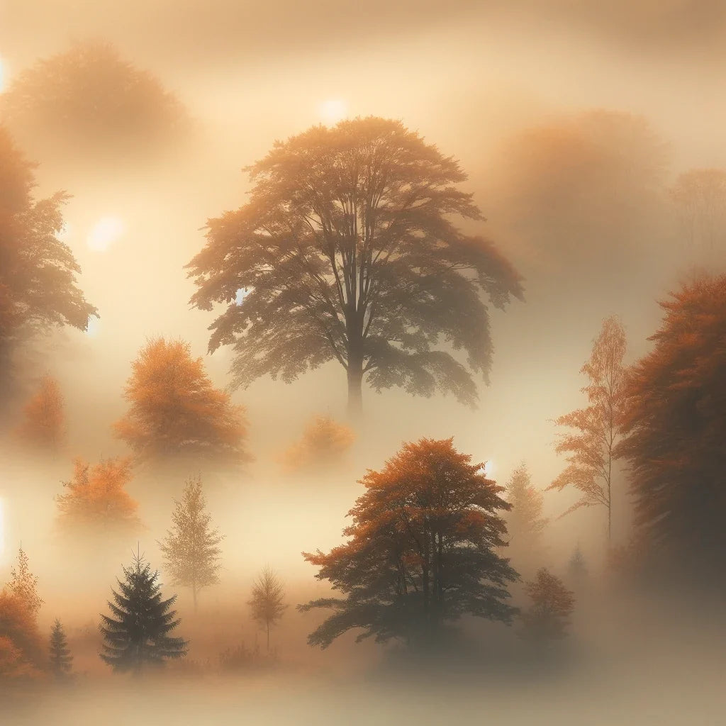 Autumn Fog Canvas