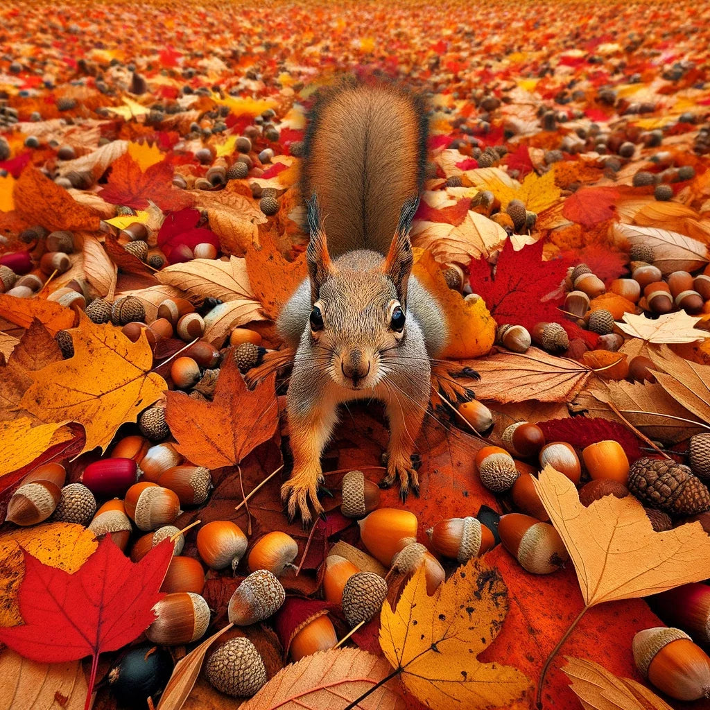 Autumn Forager Canvas