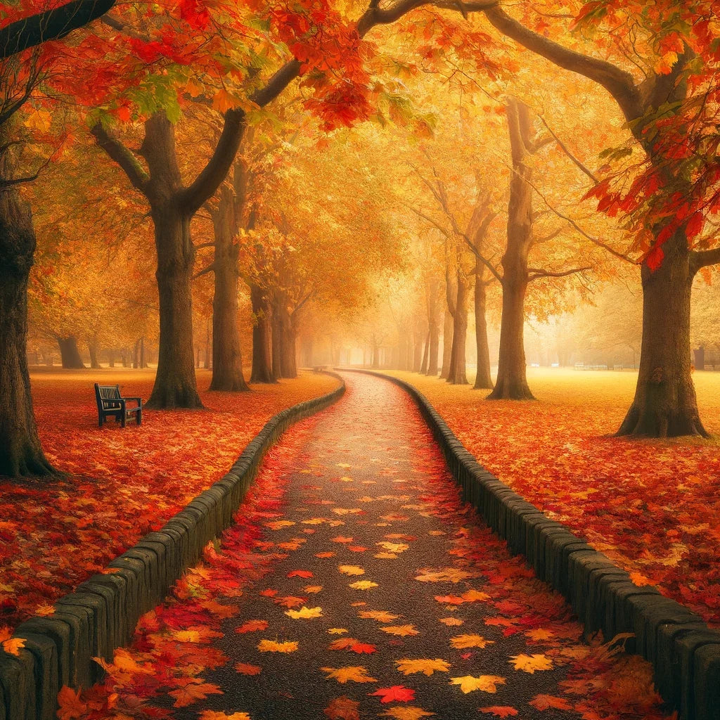 Autumn Pathway Serenity Canvas