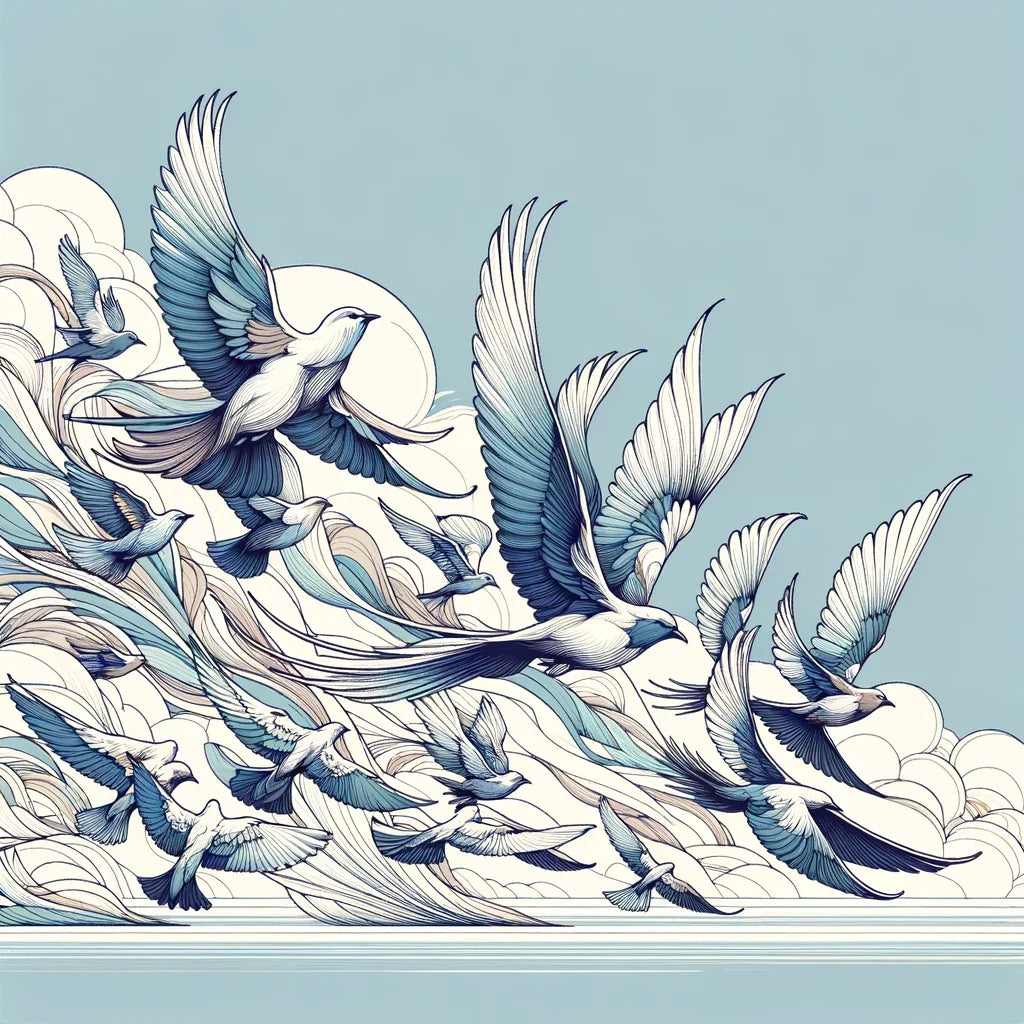 Avian Elegance Cotton Cushion