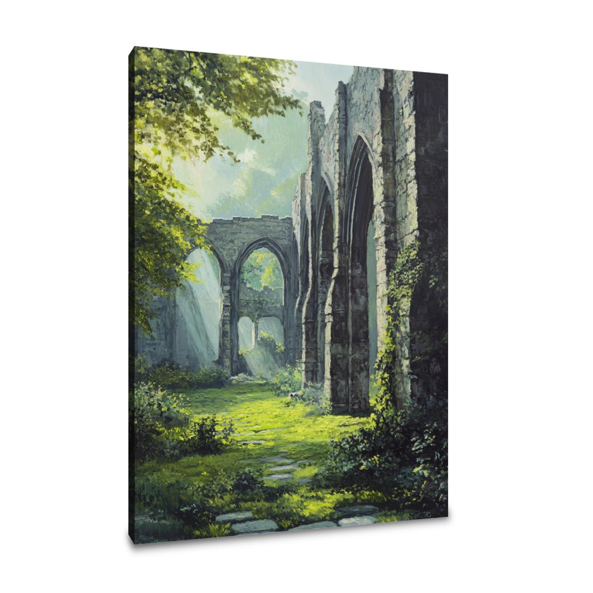 Kirkstall Abbey Morning Canvas