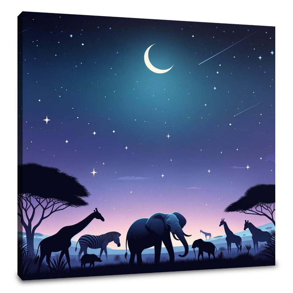 Savannah Night Canvas