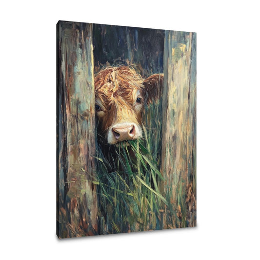 Bovine Whimsy Canvas