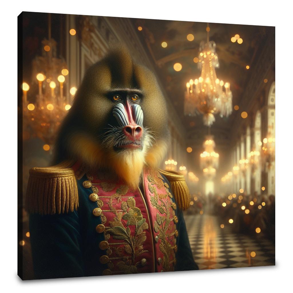 Regal Mandrill Majesty Canvas