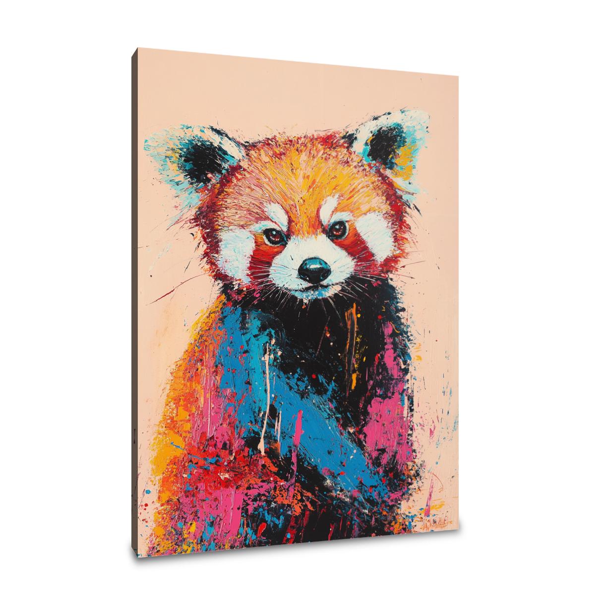 Red Panda Harmony Canvas