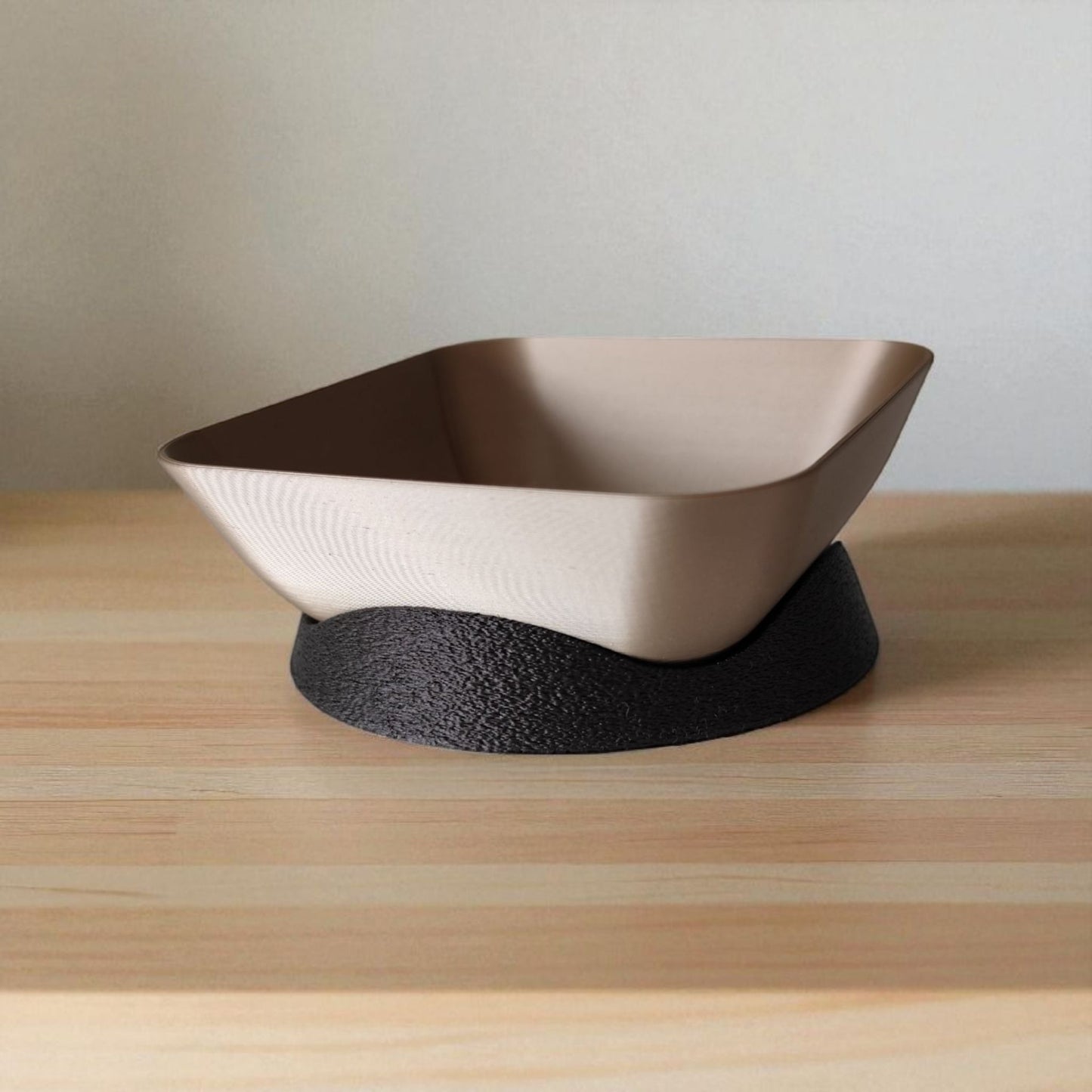 3D Printed Tilted Snack Bowl with Charm | Modern Snack Server for TV Nights & Parties