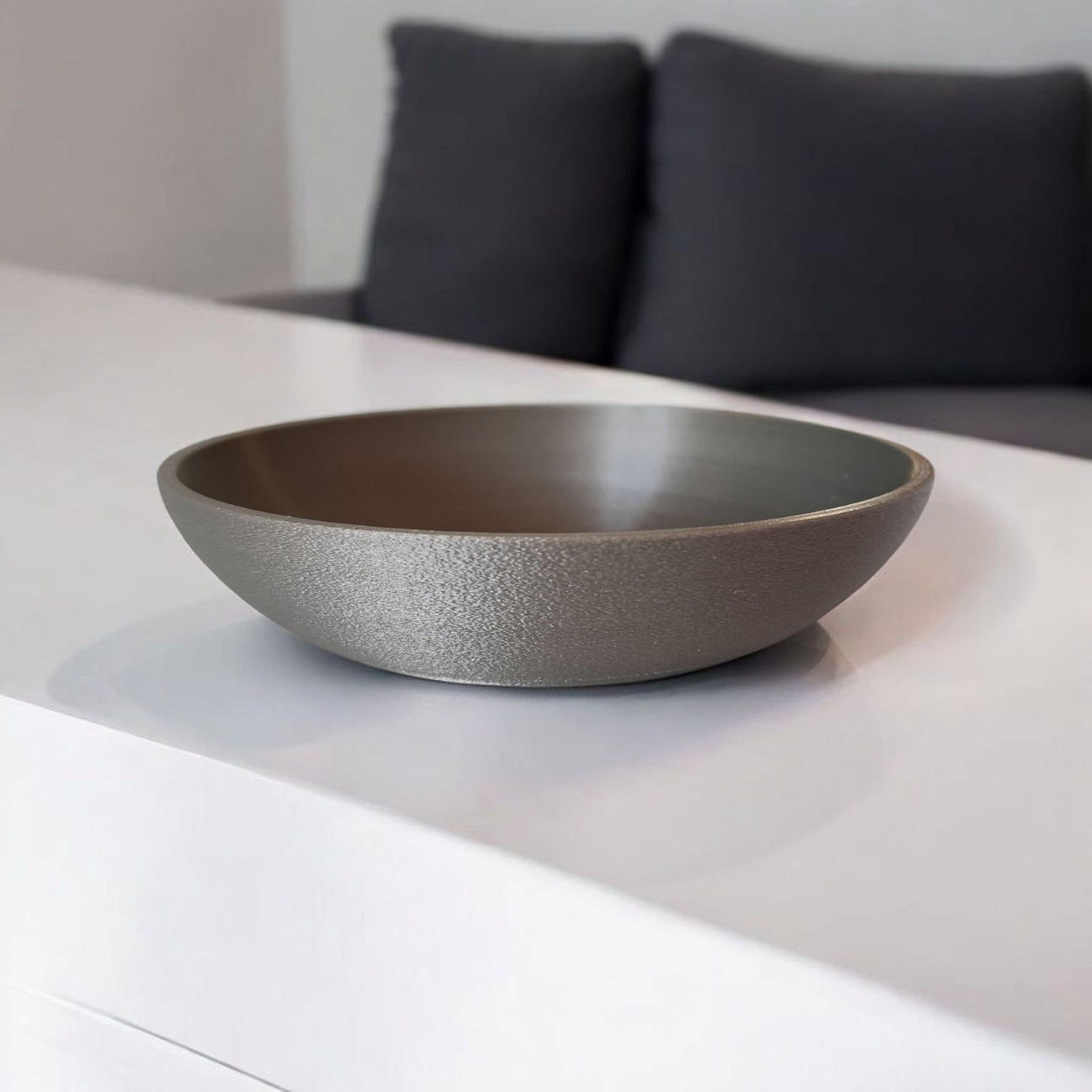 Modern Fuzzy Coin & Key Tray | Flat Minimalist Catchall