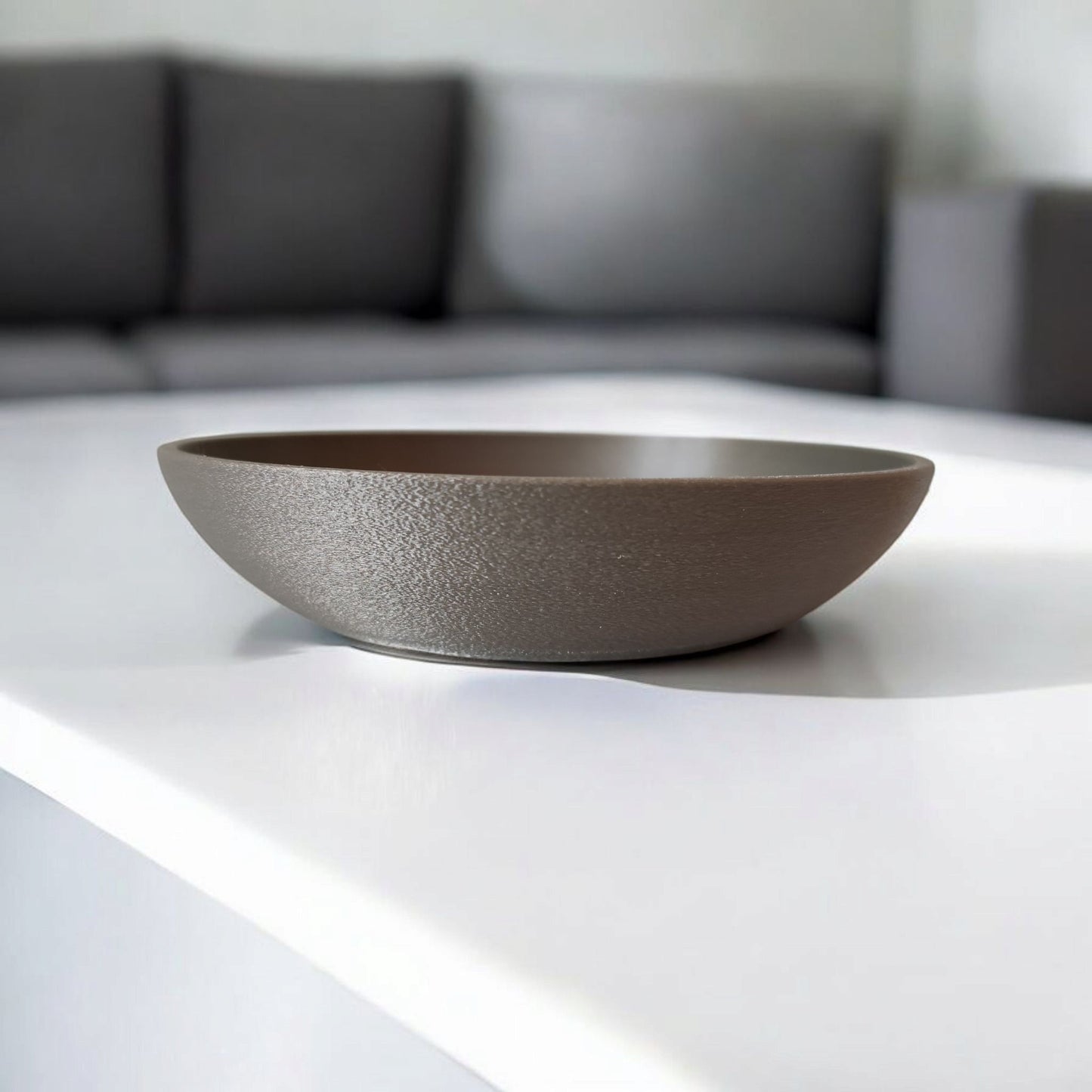 Modern Fuzzy Coin & Key Tray | Flat Minimalist Catchall