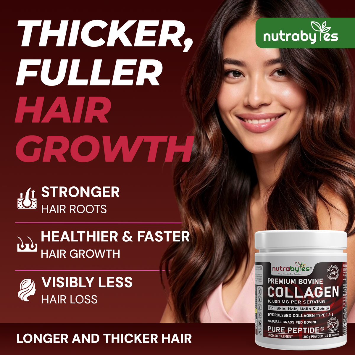 Premium Bovine Collagen Powder 10,000mg | Grass Fed | 19 Amino Acids