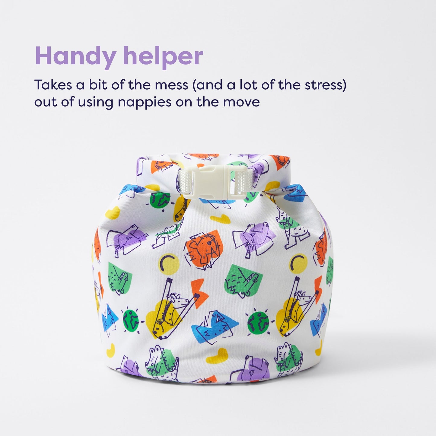 Out & About Wet Nappy Bag in Cloud Nine