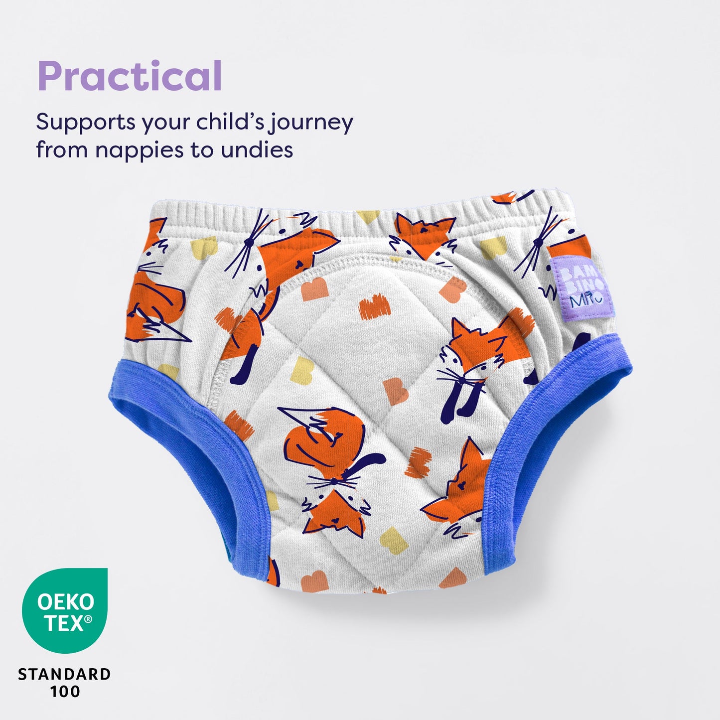 Reusable Potty Training Pants Enhanced Design in Fuzz