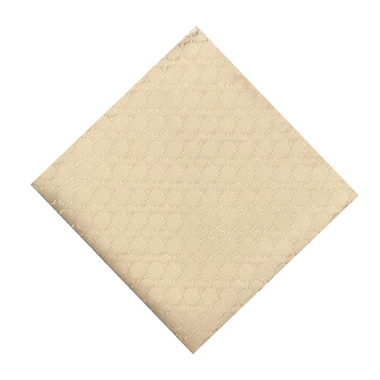 Beige Textured Pocket Square