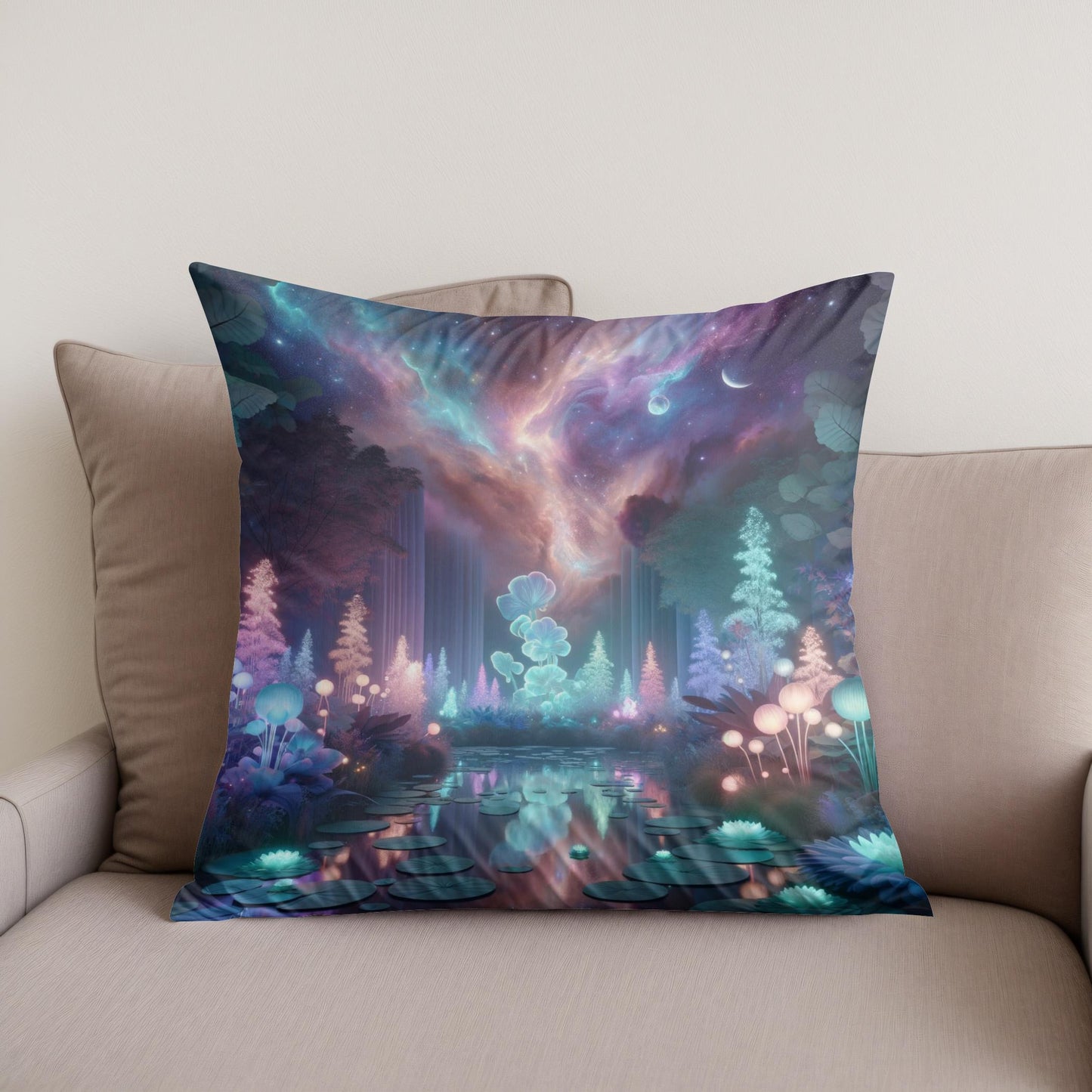 Ethereal Glow Cotton Cushion