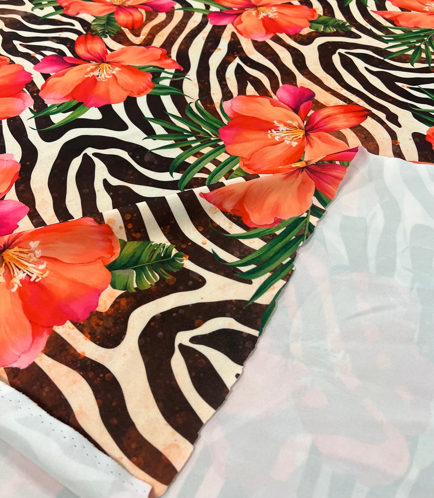 Floral Animal Printed Scuba Crepe Jersey Fabric 2 Way Stretch