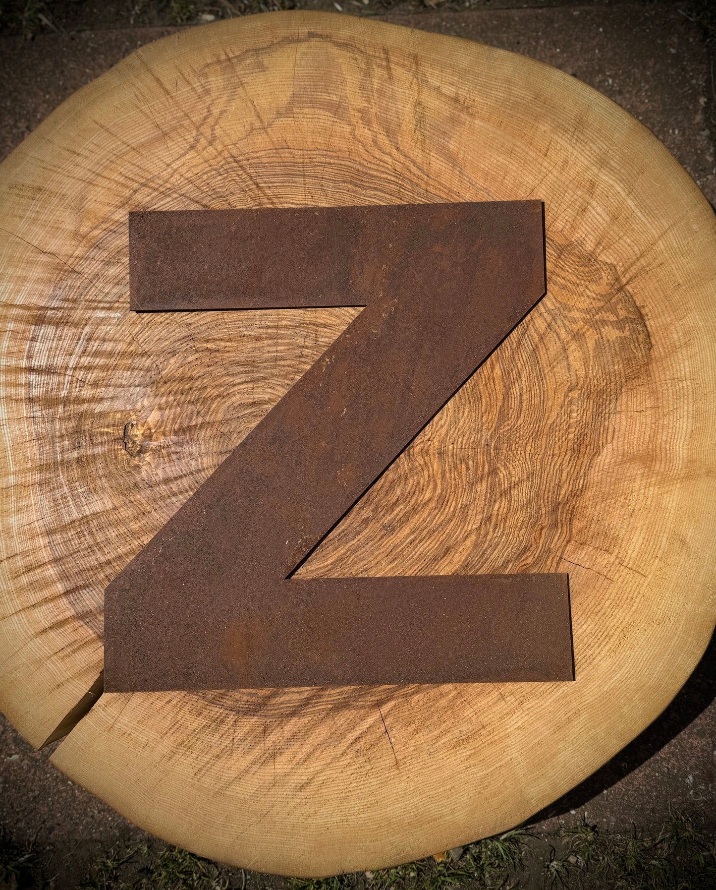 5" Fat Font Rusty Metal Letters A-Z 0-9