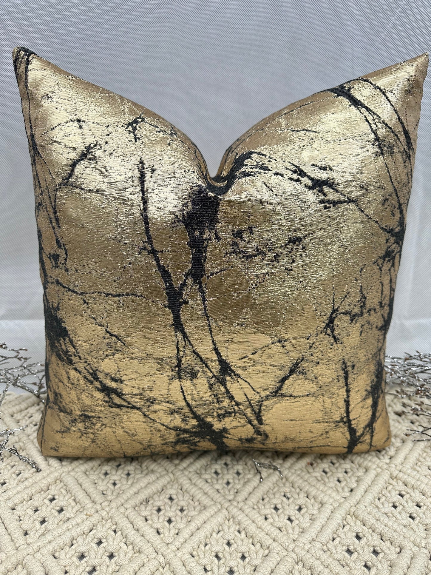 The Couture Cushion - The Gold and Black Cooper - Style No. 119b