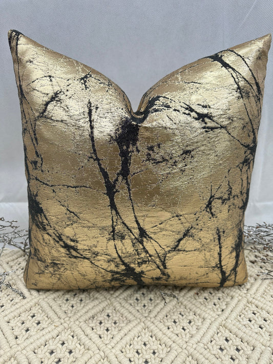 The Couture Cushion - The Gold and Black Cooper - Style No. 119b