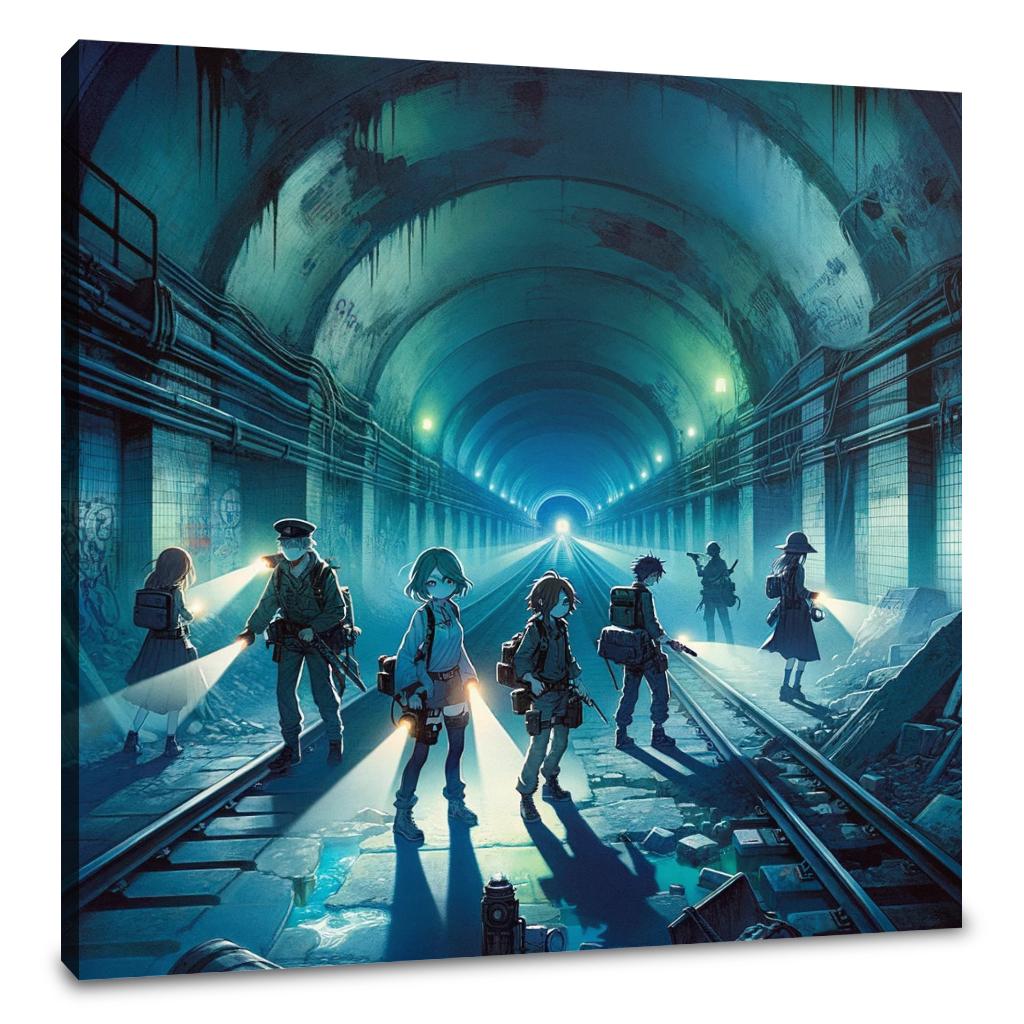 Subway Shadows Canvas