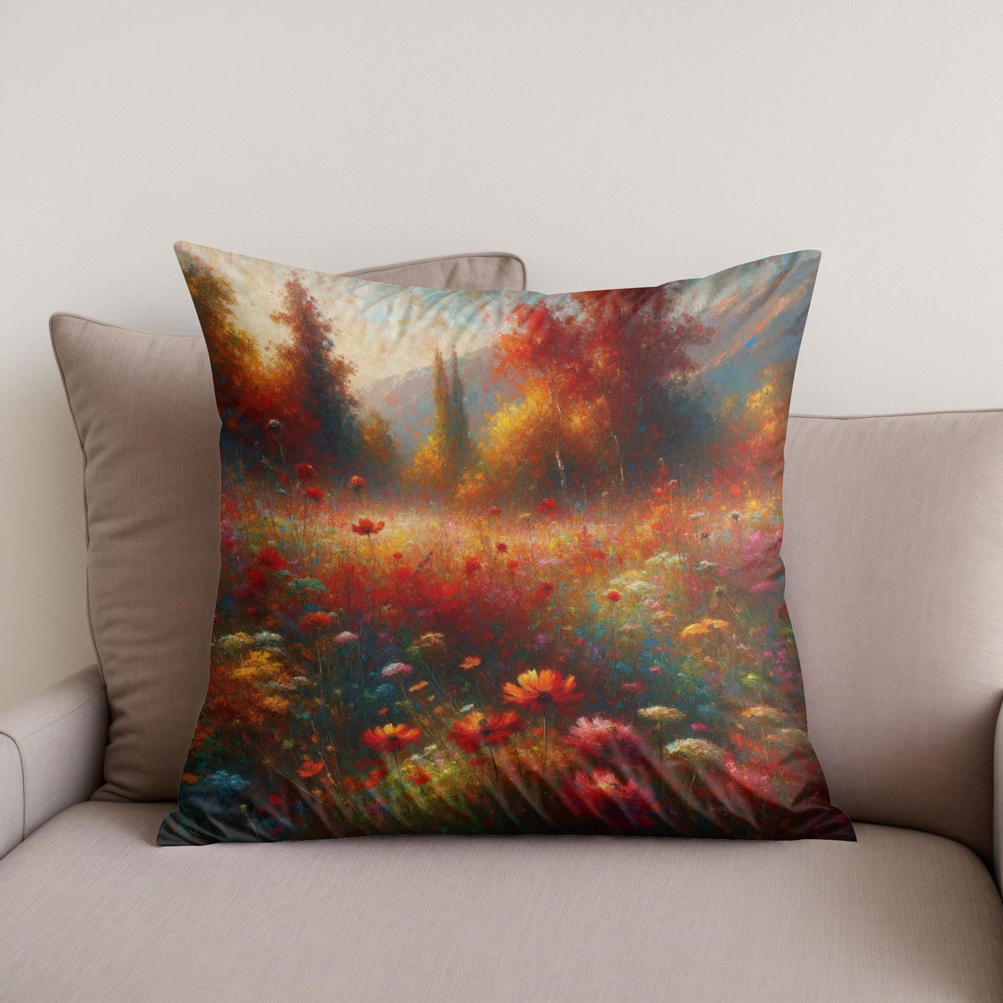 Late Summer Vibrance Cotton Cushion