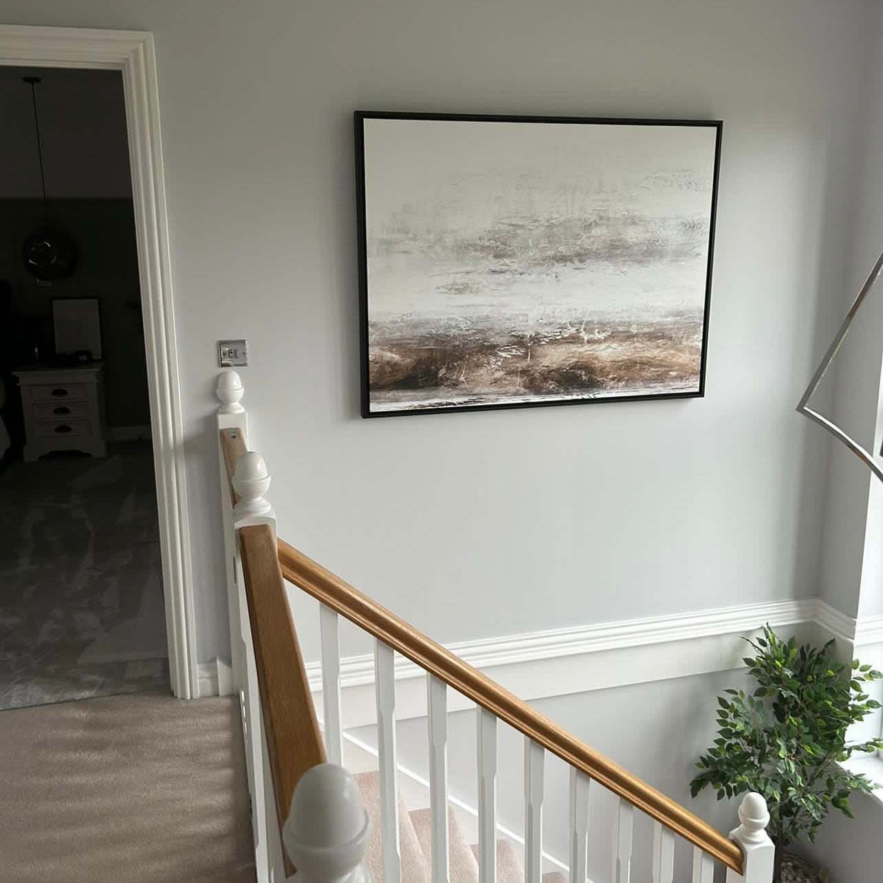 Echoes Landscape Framed Printed Canvas