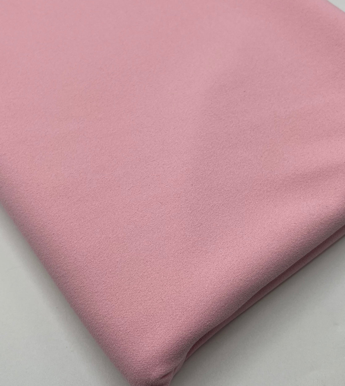 Plain Baby Pink Scuba Crepe Stretch Jersey Fabric 4 Way Stretch