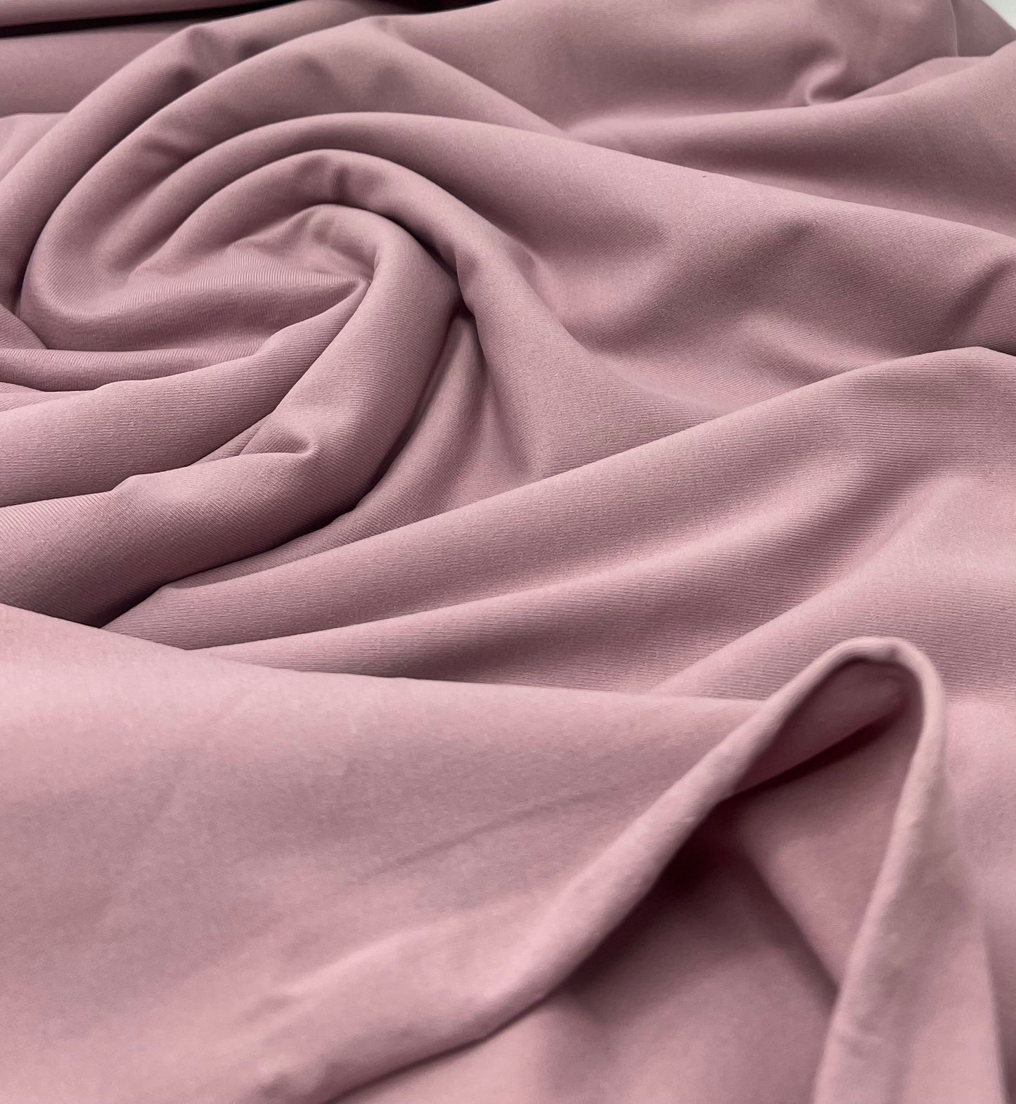 Mauve Stretch Jersey 220GSM 4 Way Stretch Fabric