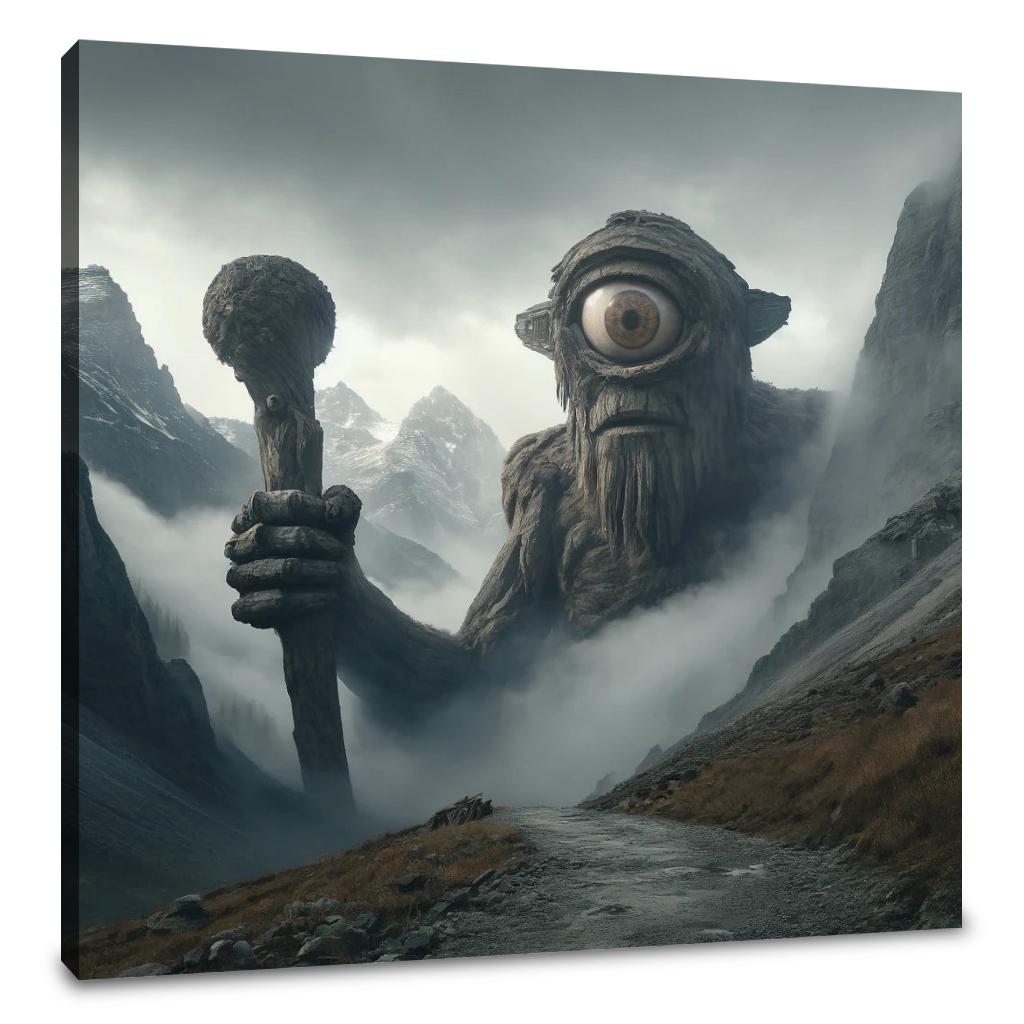 Guardian Cyclops of the Misty Pass Canvas