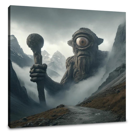 Guardian Cyclops of the Misty Pass Canvas