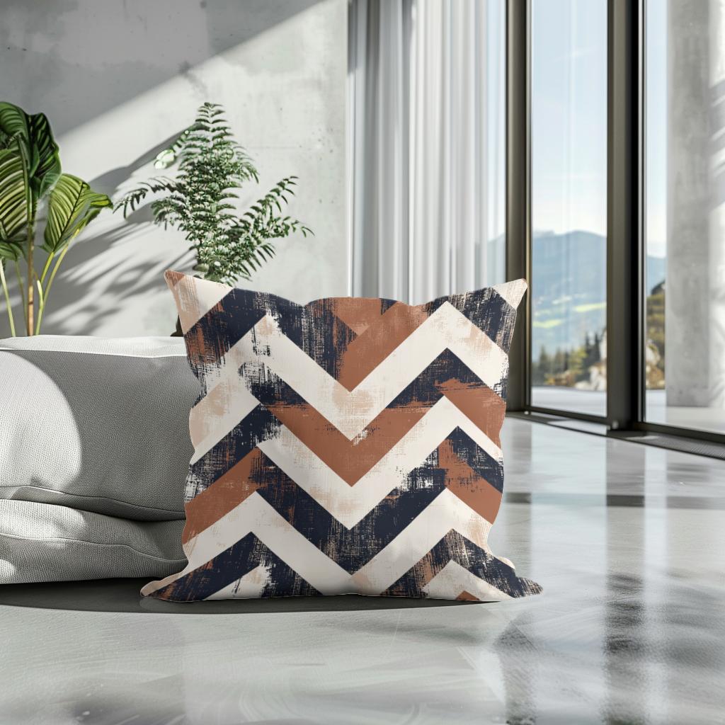 Tribal Zigzag Cotton Cushion
