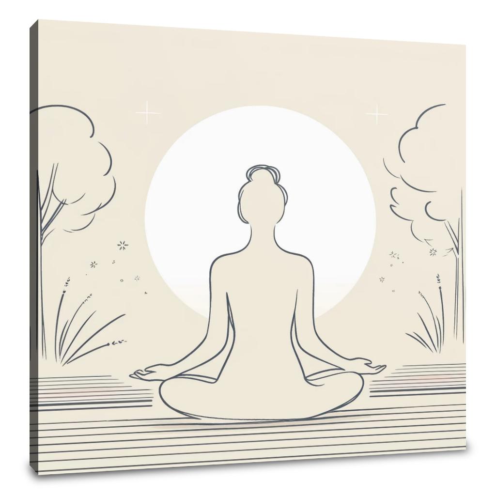 Serene Meditation Canvas