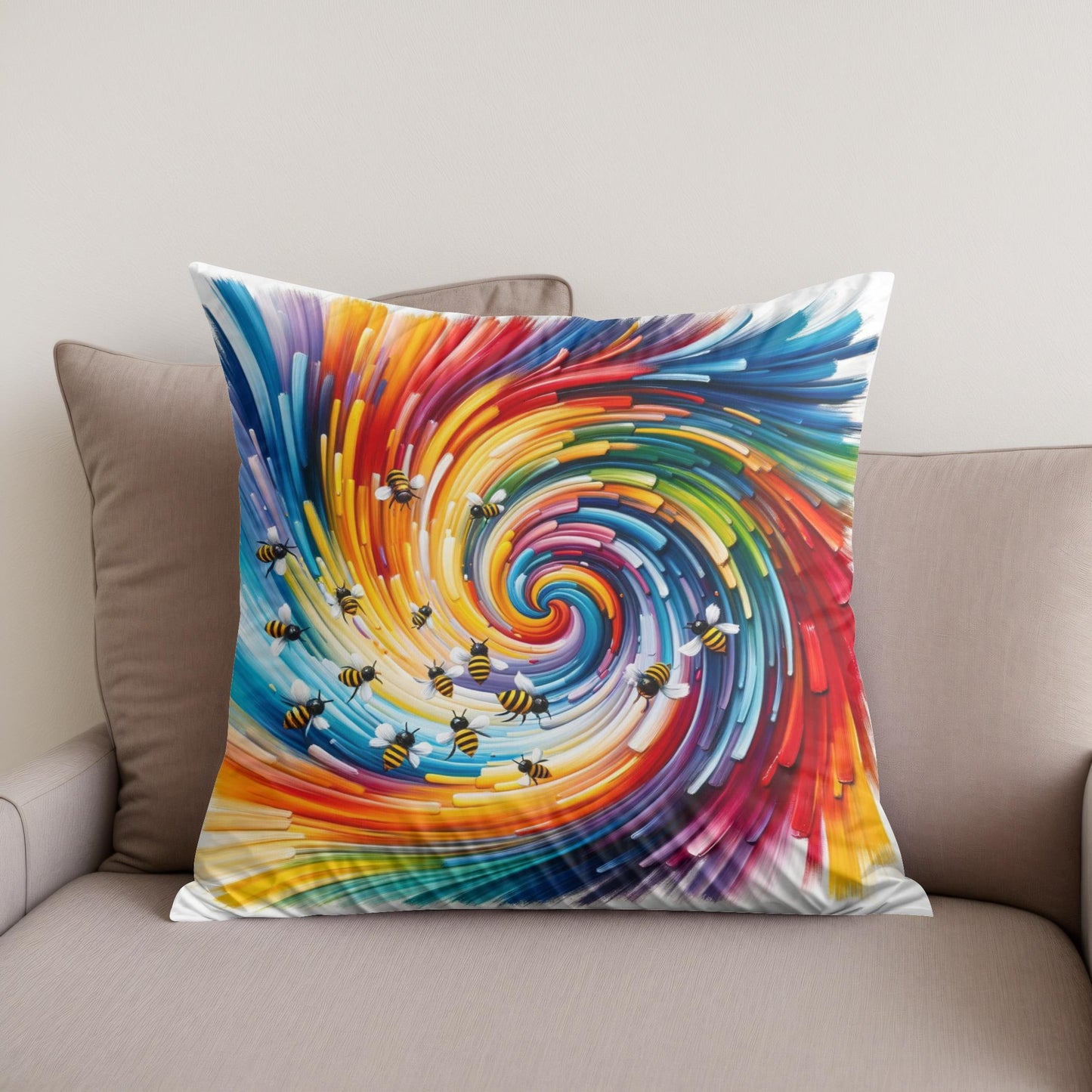 Bee Symphony Cotton Cushion