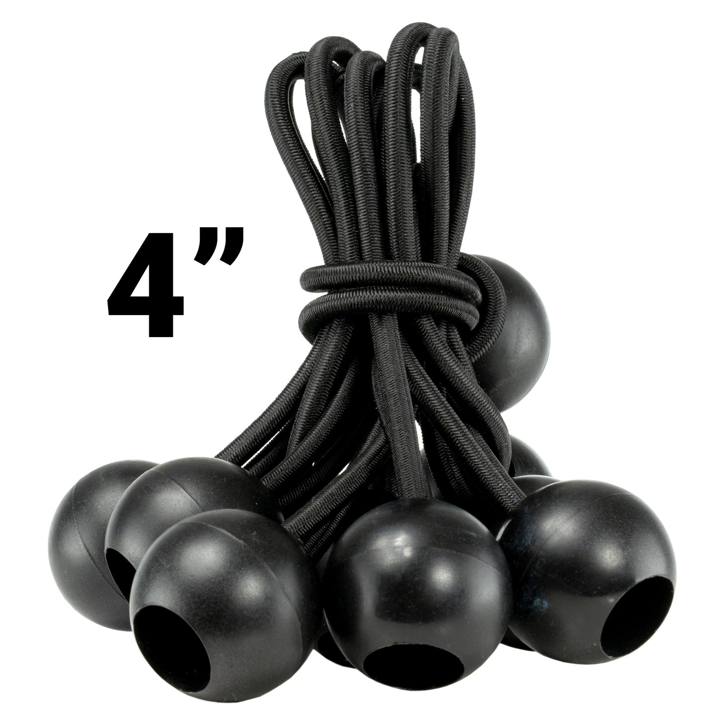 Clear XL-Grade Tarpaulin with Bungee Balls (Black)