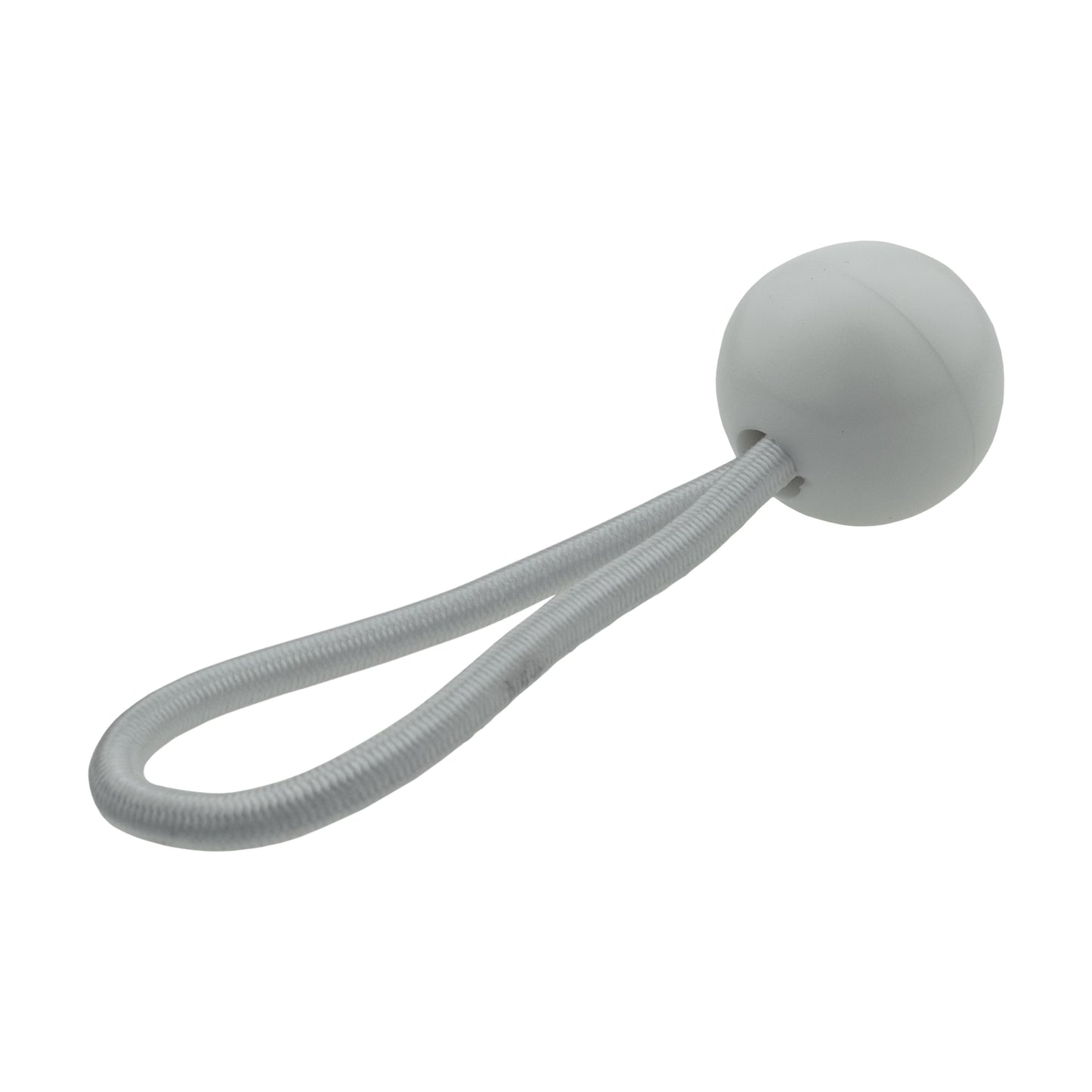 Grey L-Grade Tarpaulin with 20 x 4" Bungee Balls (White)