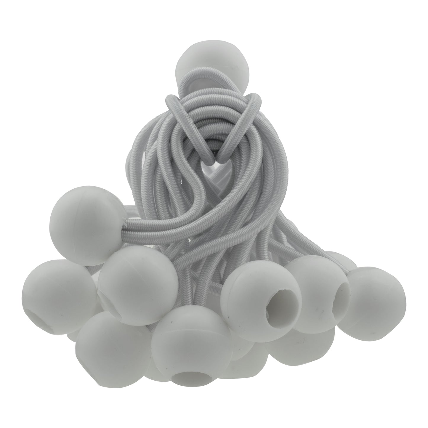 Blue S-Grade Tarpaulin with 20 x 4" Bungee Balls (White)