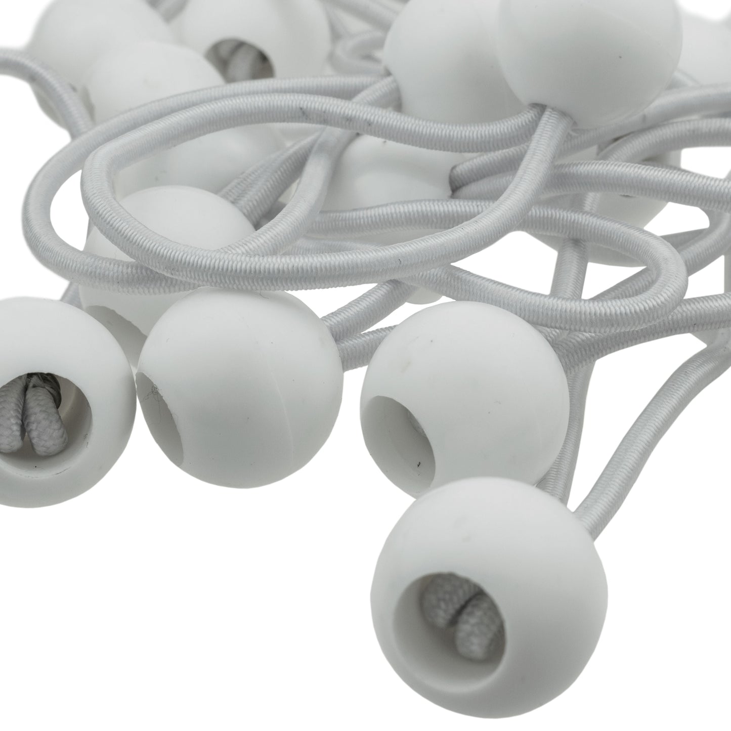 Clear XL-Grade Tarpaulin with 20 x 4" Bungee Balls (White)