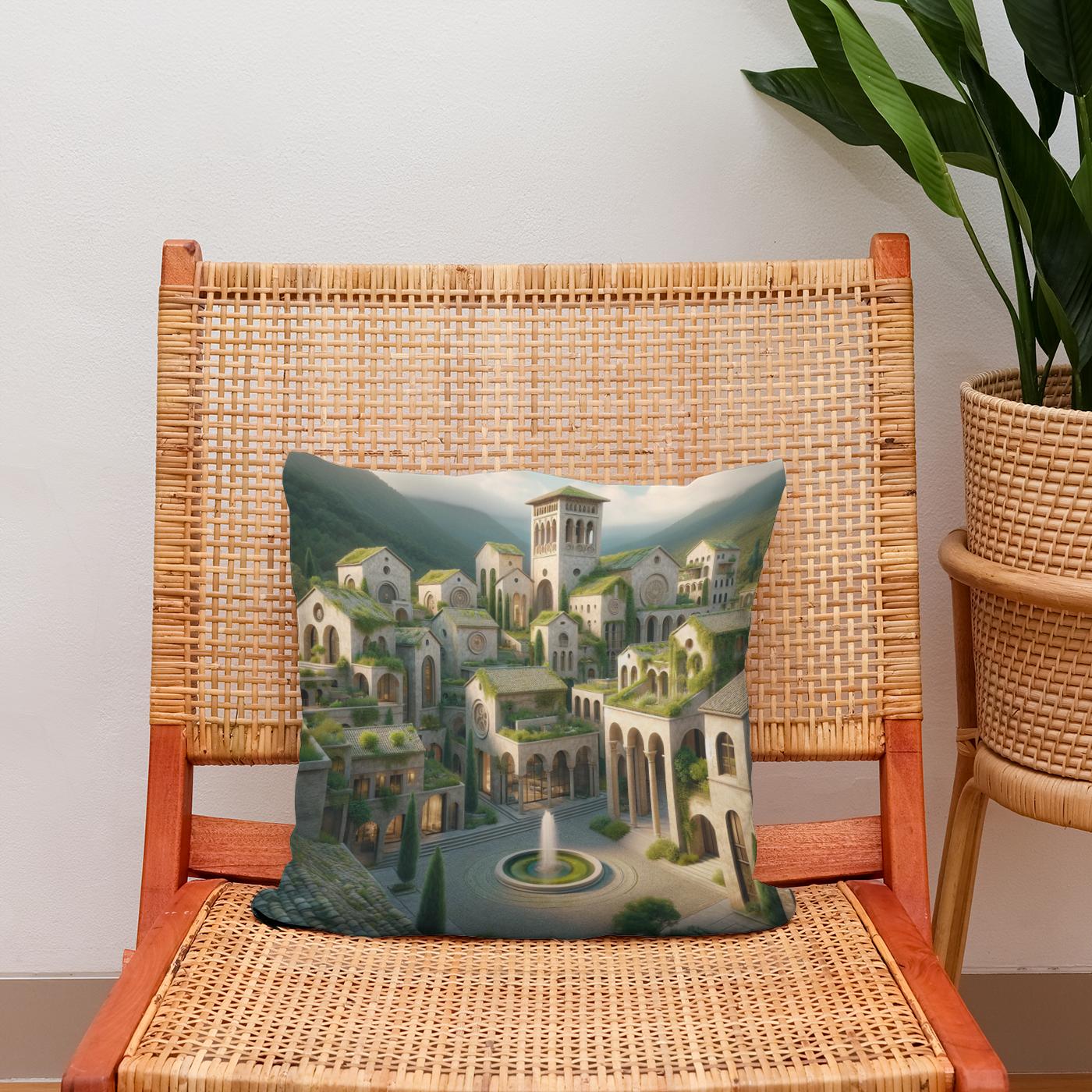 Romanesque Reimagined Cotton Cushion