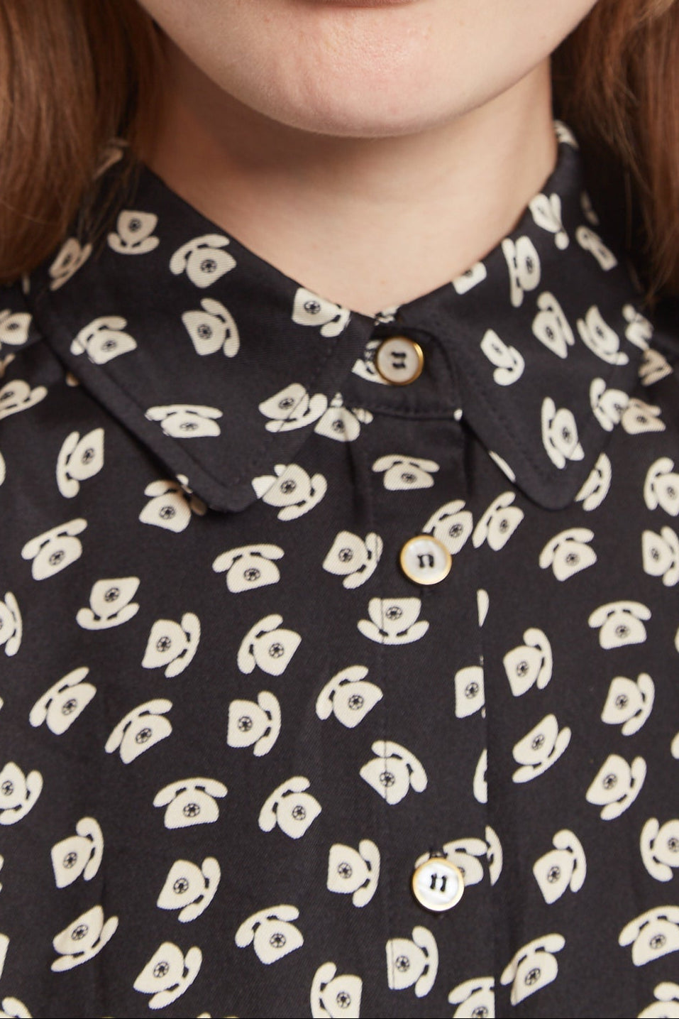 Louche Barclay Call Me Print Short Sleeve Shirt Black