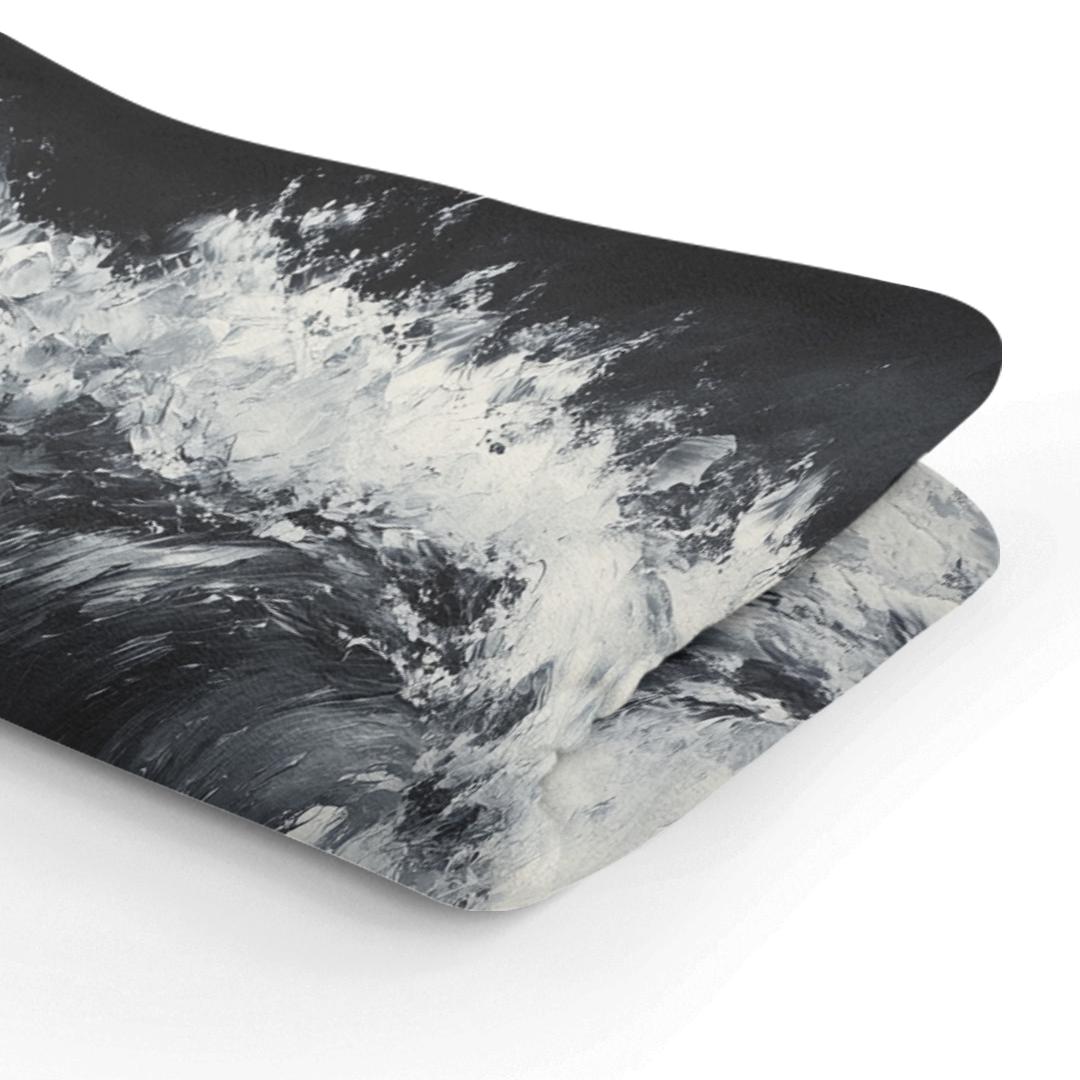 Monochrome Serenity Wave Blanket