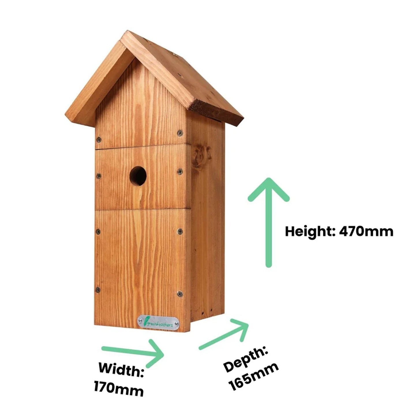 Large Handmade Wooden Bird Box