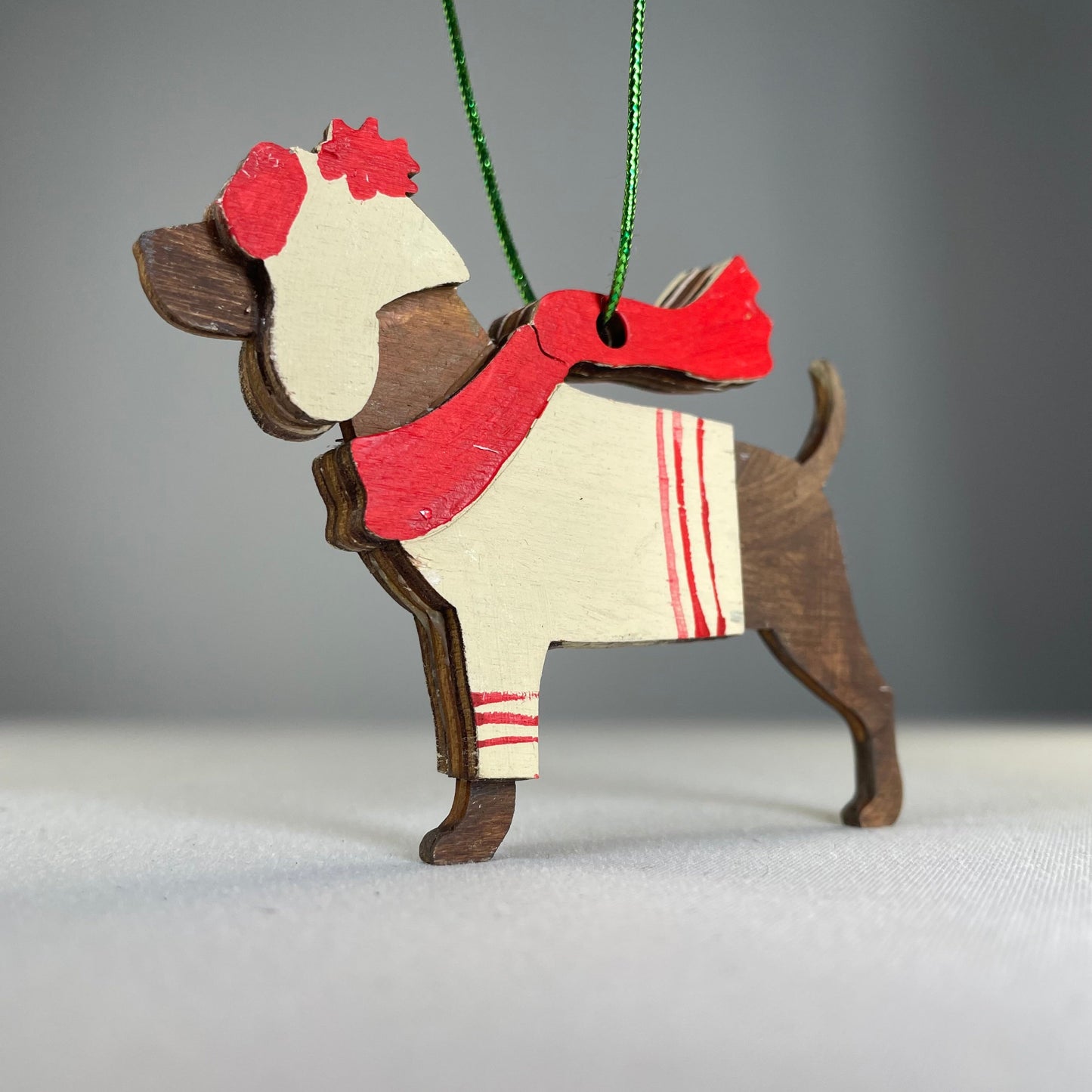 Beagle Dog Bauble - Handmade Ornament by Curious Rabbit ®