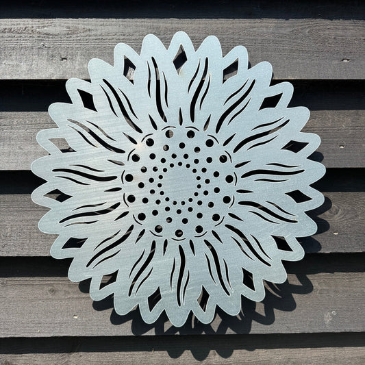 Large Galvanized Steel Sunflower  Garden Decoration