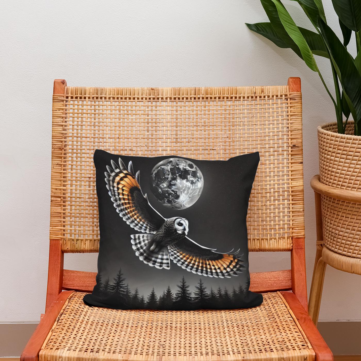 Nocturnal Flight Cotton Cushion