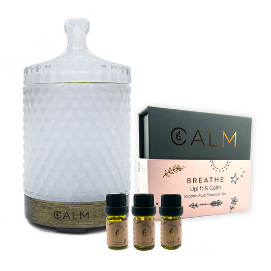 Aroma Diffuser with our Breathe Calm Oil Set