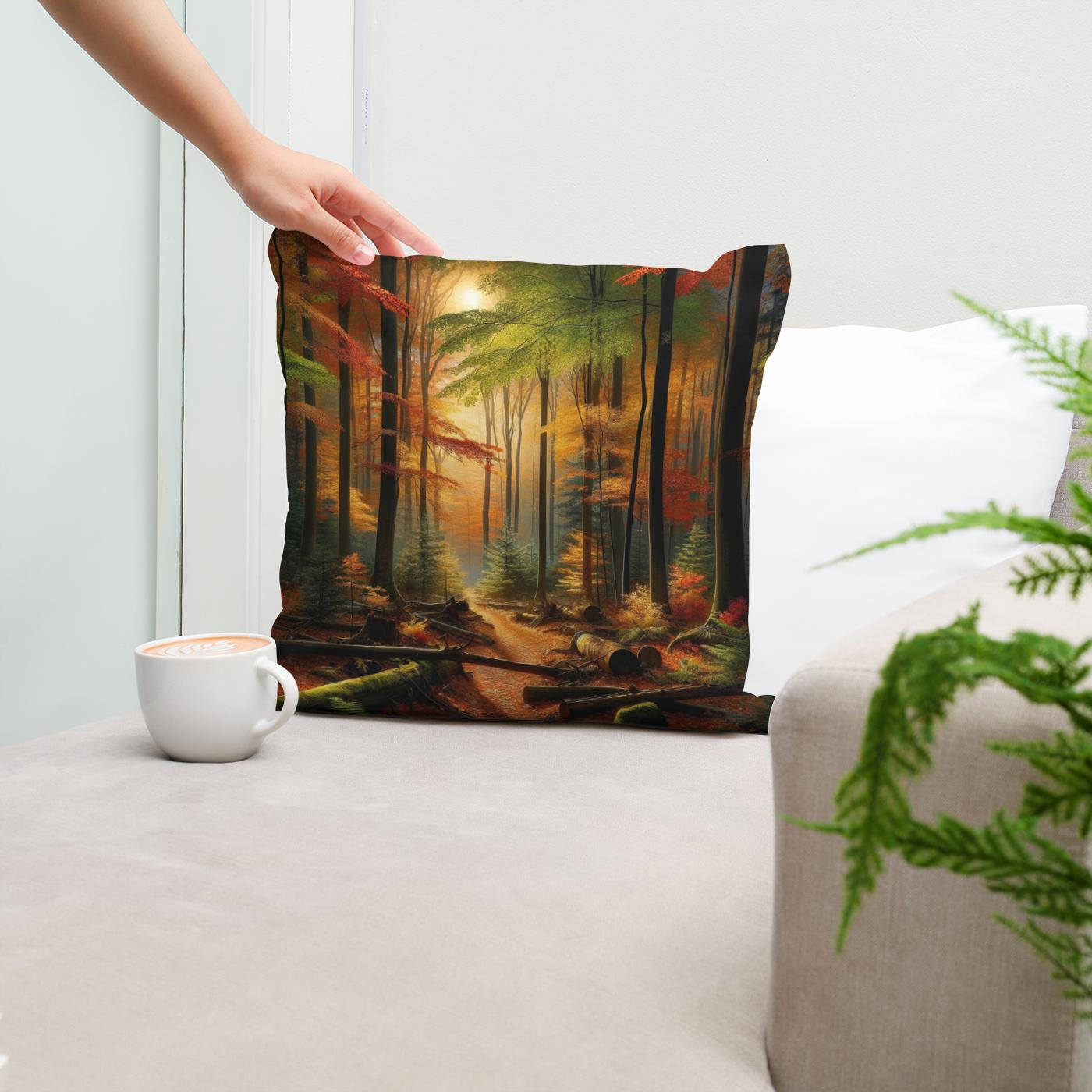 Autumnal Whisper Cotton Cushion